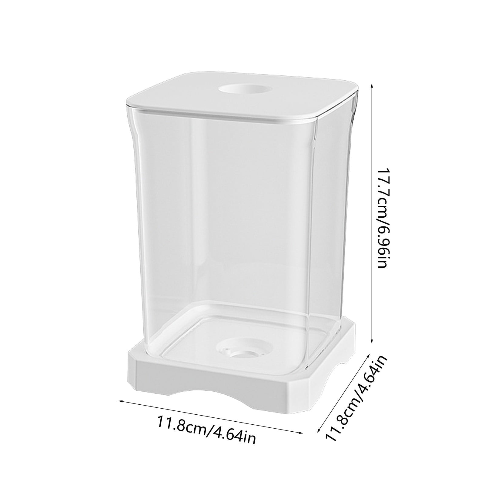 Ikohbadg Mini Self-Cleaning Aquarium LED Cube Ecosystem, Desktop Aquarium Starter Kit LED Lighting Design, Fake Fish Tank Mini Aquarium, Fake Aquarium Decorative Lamp, Gift for Kids, White