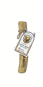 lemuria Set of 3 Coffee Wood Dog Chew Stick Toy, Natural Durable Real Wooden Bone Sticks for Dogs, Safe Dental Cleaning Chews for Teething Puppy, Stress Relief for Large Giant Dogs (Extra Large)