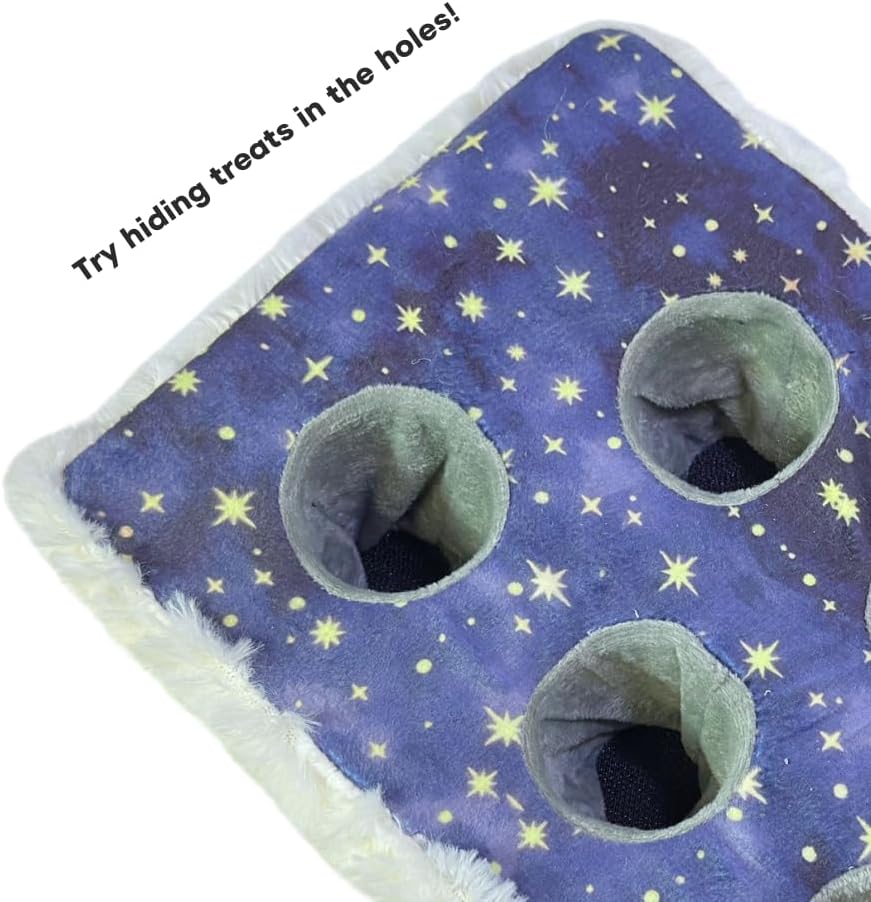 Patchwork Pet Counting Weens by The Weens, Interactive Dog Puzzle Toy, Memory Foam Base with 8 Squeaky Plush Puppies, 17 x 8.5 inches
