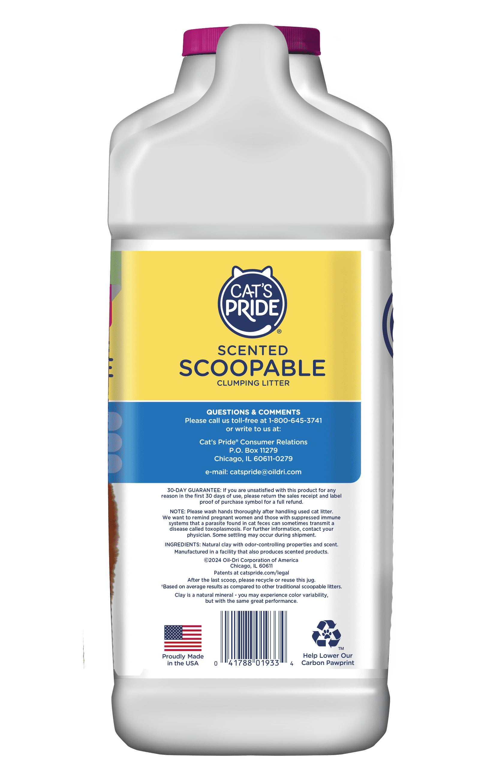 Cat's Pride Scented Scoopable Cat Litter, 12 lb Jug