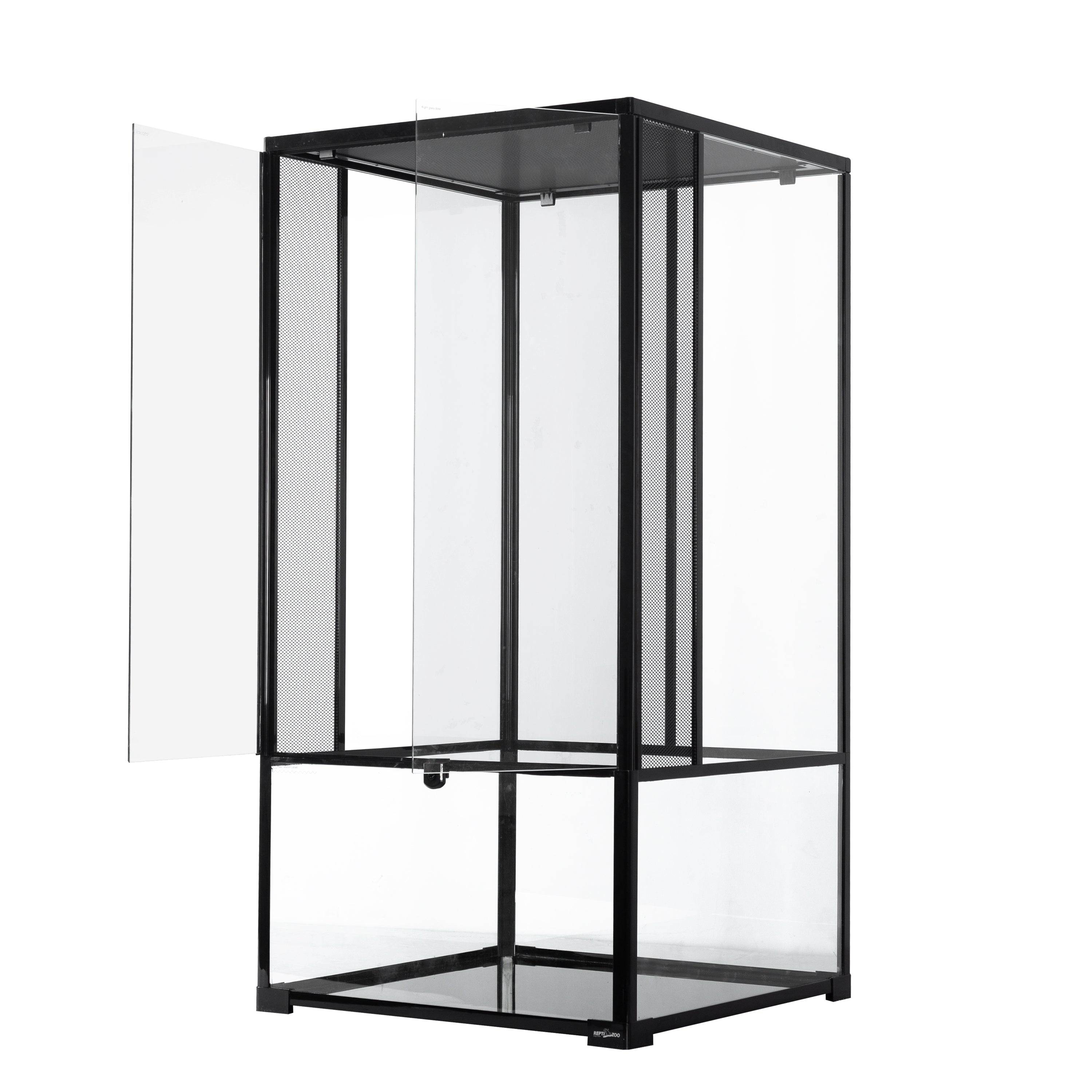 REPTI-ZOO Reptile Knock Down Glass Terrarium with Double Hinge Door 24" x 24" x 48", 120 Gallon