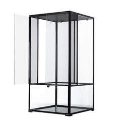 REPTI-ZOO Reptile Knock Down Glass Terrarium with Double Hinge Door 24" x 24" x 48", 120 Gallon