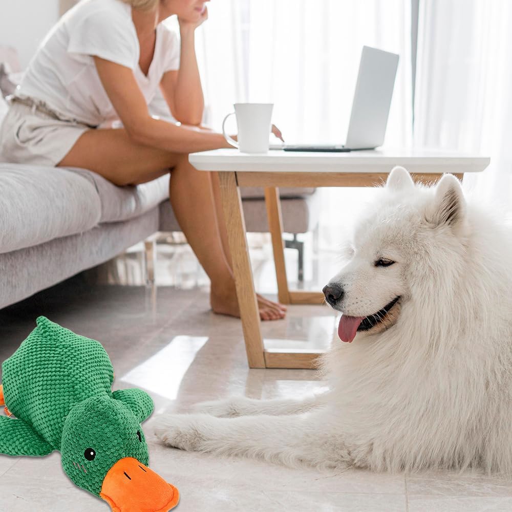 Duck Dog Toy for Dogs,2025 Upgrade Durable Calming Ducks Dog Toy,Squeak Dog Toys for Small Dogs Stuffed Duck Dog Toys for Puppy Small Dog Indoor Puppy Essentials (Yellow#)